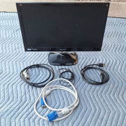 22 INCH ViewSonic  LED Monitor Internal Speakers With Cables 