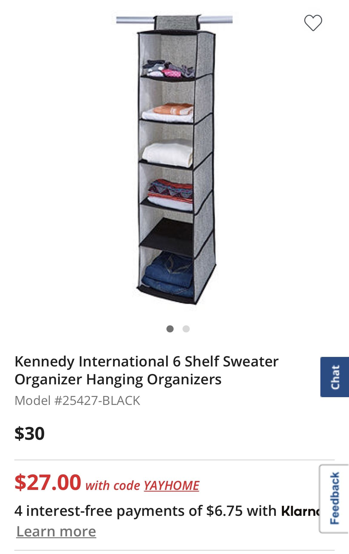Shelf Organizer for closet