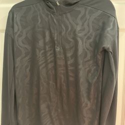 Under Armour Black Quarter Zip Lightweight Hoodie, Size Small