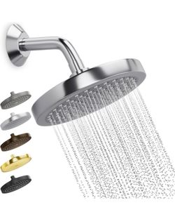Brandnew High Pressure Shower Heads - High Flow Shower Head - 1.8 GPM with Removable Restrictor - California Certified - Universal Replacement - Plumb