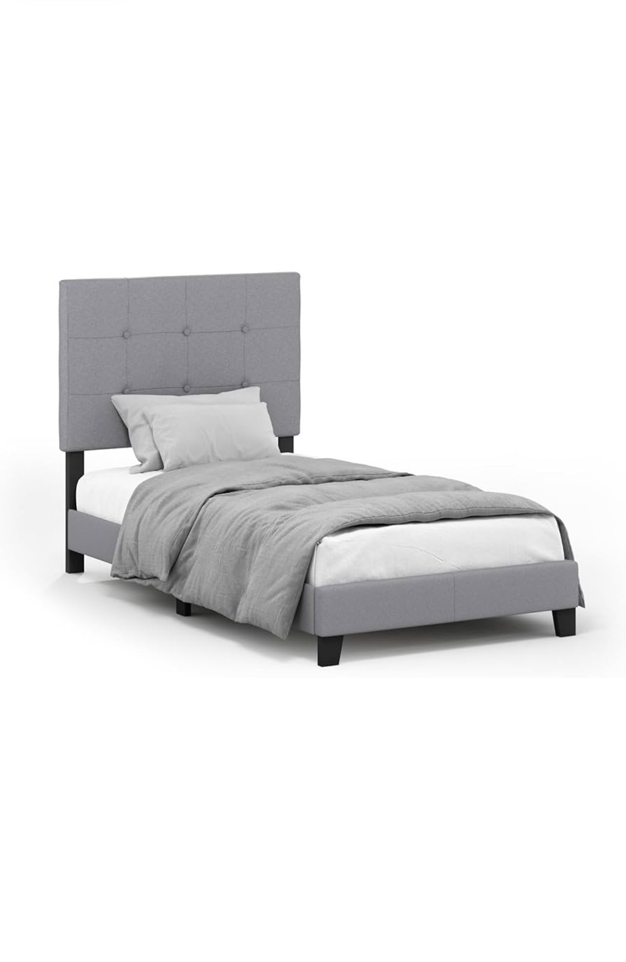 Grey bed frame(Mattress not included)