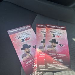 Tengo 6 Boletos  Para Roberto Tapia 