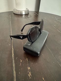 Prada Milano Black Oversized Sunglasses with Case