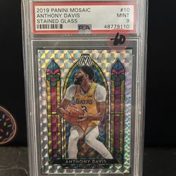2019  Mosaic Anthony Davis Stained Glass PSA 9
