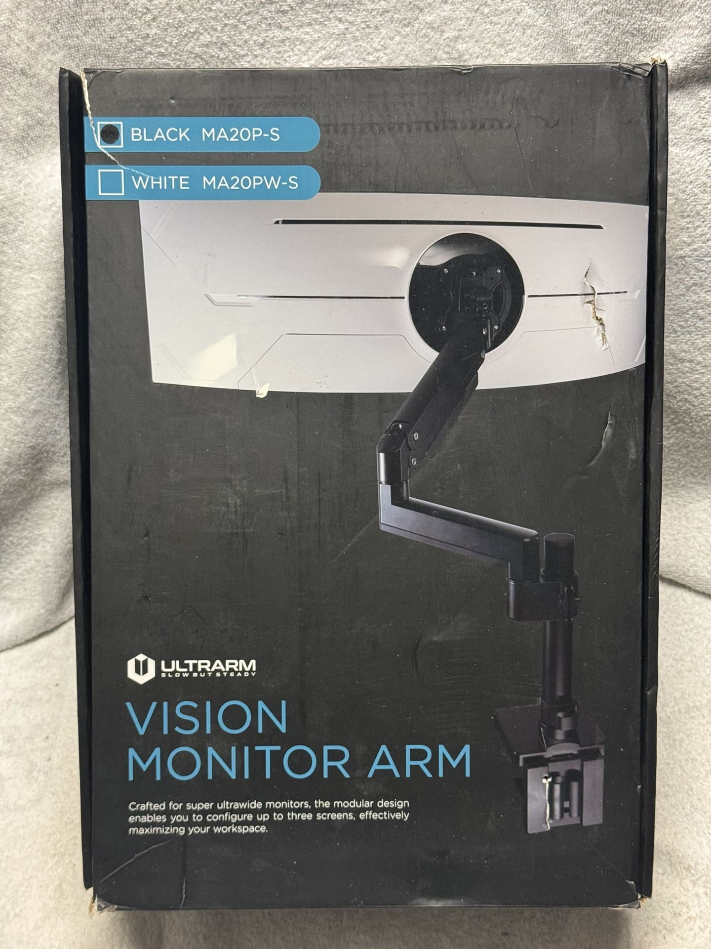 ULTRARM Heavy Duty Monitor Arm for Ultrawide Monitors 57" VESA 100x100, MA20P-S