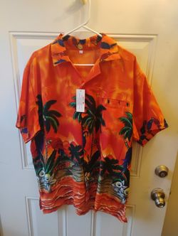 Men's Tropical Button Down Shirt