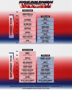 breakaway music festival houston 2026