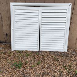 window Shutters9 panels 36 wide 60 inches tall and two panels 36 inches wide by 48 inches tall $25 a panel