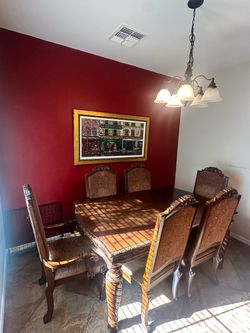 Brown Formal Dining table