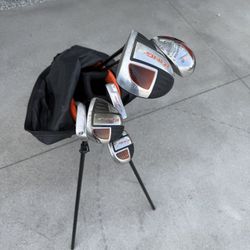 King Cobra Junior Golf Club Set w/ Bag, Driver, Hybrids, Putter + Headcovers