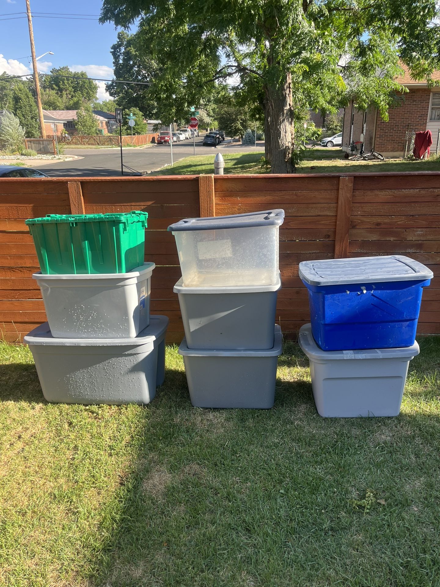 8- Storages Bins With Lids