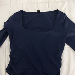 blue long sleeve