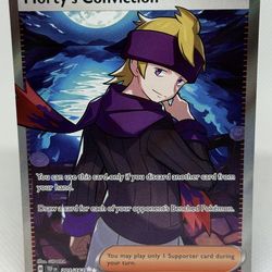 Morty's Conviction Pokémon card near mint