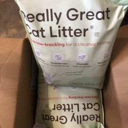 2 Packs Tuft + Paw Really Great Cat Litter Charcoal or Lavender2 Packs 