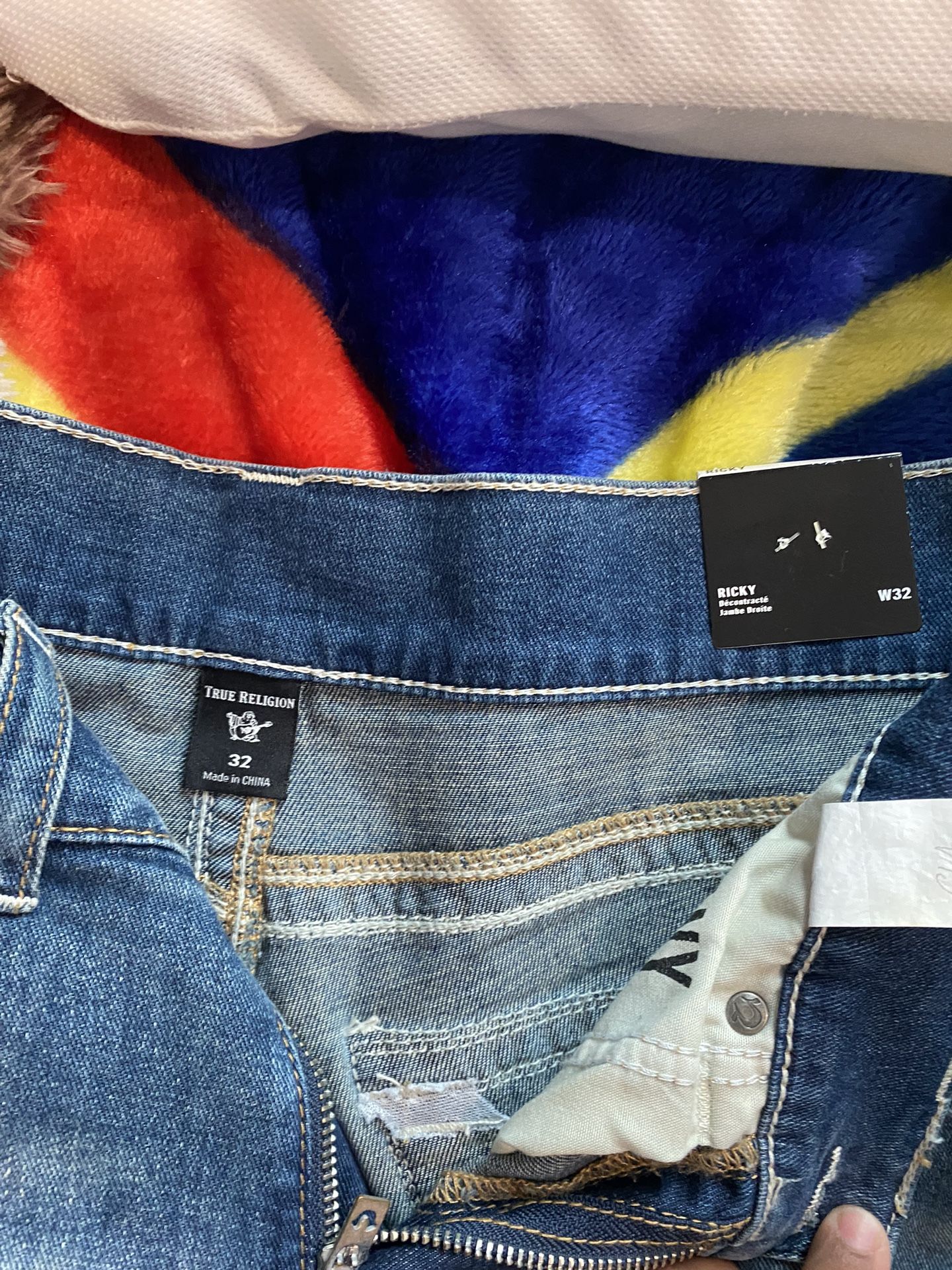New True Religion Jeans Ricky 32 Light Blue - thefunkyskunk.ie