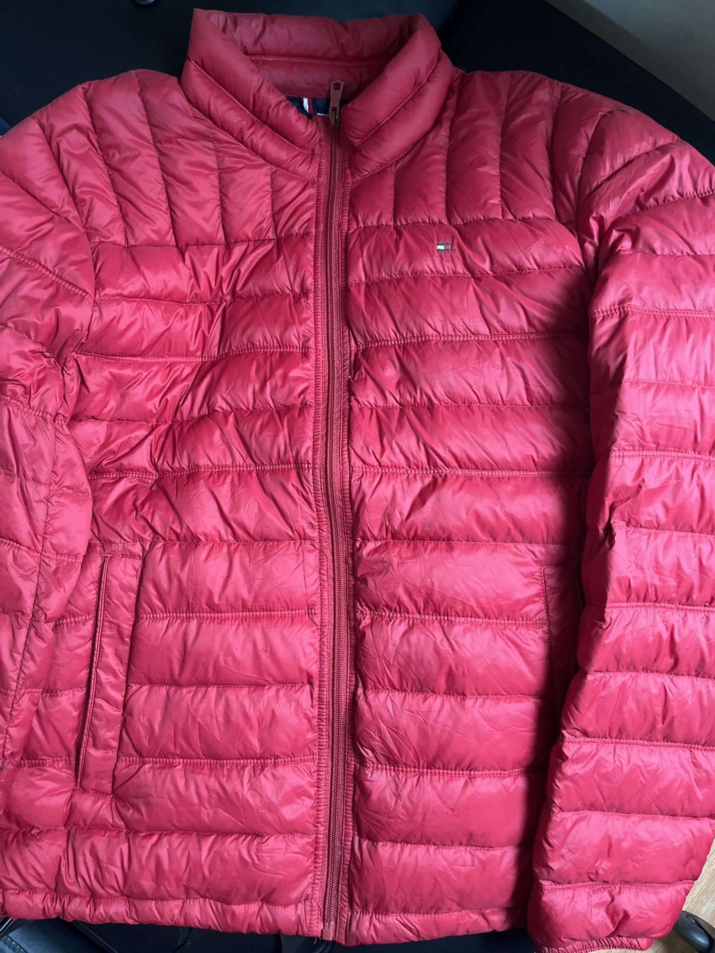 Red puffer Jacket Tommy Hilfiger