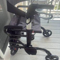 Transport chair walker