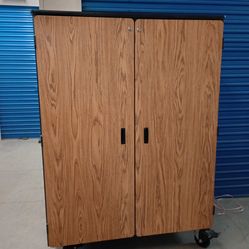 2 doors metal storage cabinet $ 300