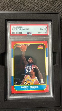 1986 Fleer Darryl Dawkins #24 PSA 8 NM-MT