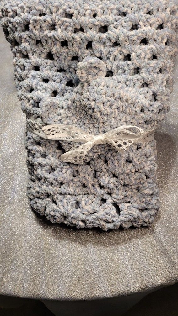 Baby Crochet Receiving Blanket