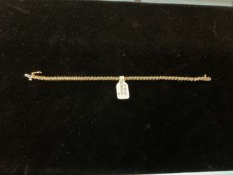 14KT cz tennis bracelet 42846-3