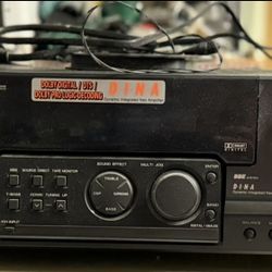 Aiwa AV-D58 stereo AV receiver And Speakers 