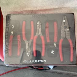 brand new snap on pliers set red PL5ESWIRESTRIP 