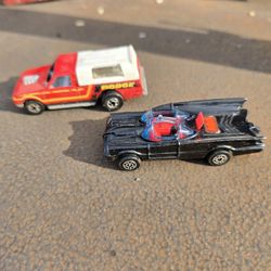 Vintage CORGI Batmobile Car And Vintage Hot Wheel