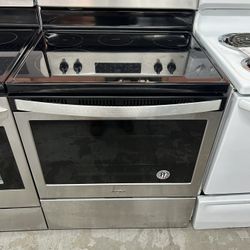 5 Burner Stainless Glass Top Stove 