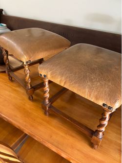 Antique foot stool set 12x12x12