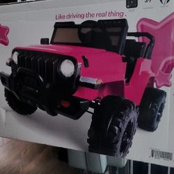 New In Box!  Pink Kiddie Jeep!