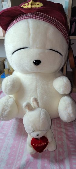 Vintage MashiMaro Jumbo+Small Plush