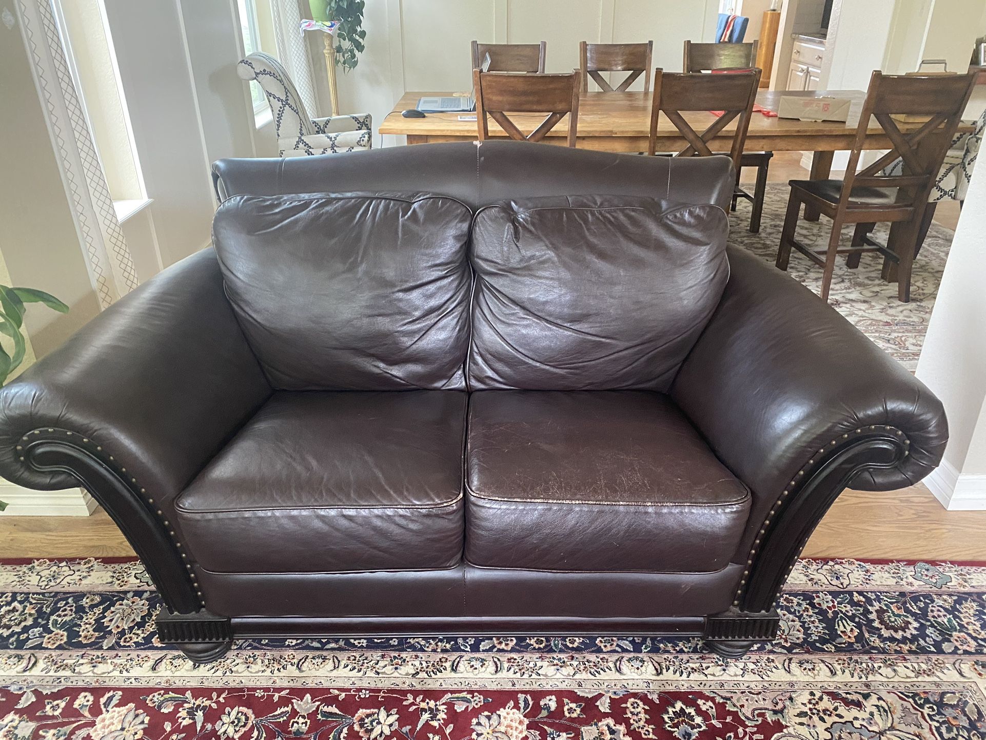Leather Couch Love Seat