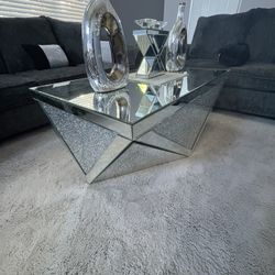 grey glass top coffee table 