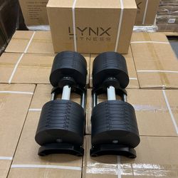 ( BRAND NEW IN BOX ) Pair Of 80lb Adjustable Dumbbells - Click On My Profile For More Gym Equipment
