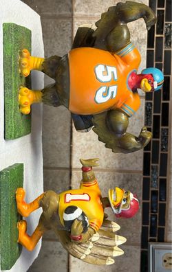 Thanksgiving Football Turkeys Figurines.