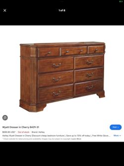 Dresser & Mirror- Signature Design by Ashley, Wyatt collection