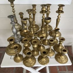 Vintage brass Candle Stick Holders