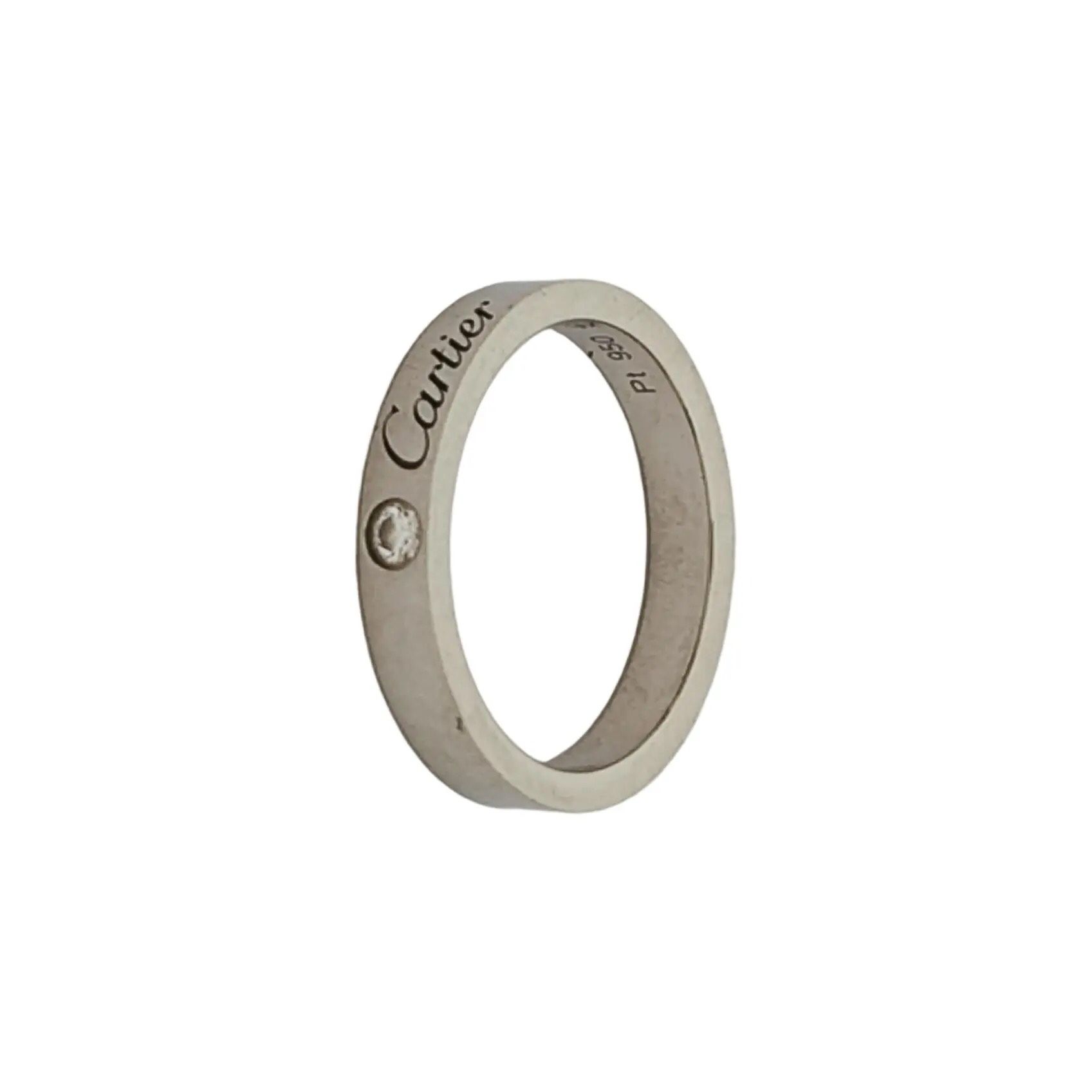  Cartier C DE CARTIER Pt950 Cartier Love Ring Size 49