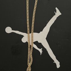 18 KT Gold Chain And Pendant 