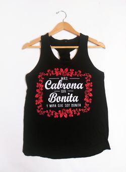 Más Cabrona Que Bonita Women Tanktop