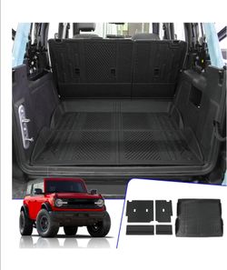 Cargo Mat & Backrest Mats for 2021-2025 2026 Ford Bronco 4 Door
NOT for Bronco Sport