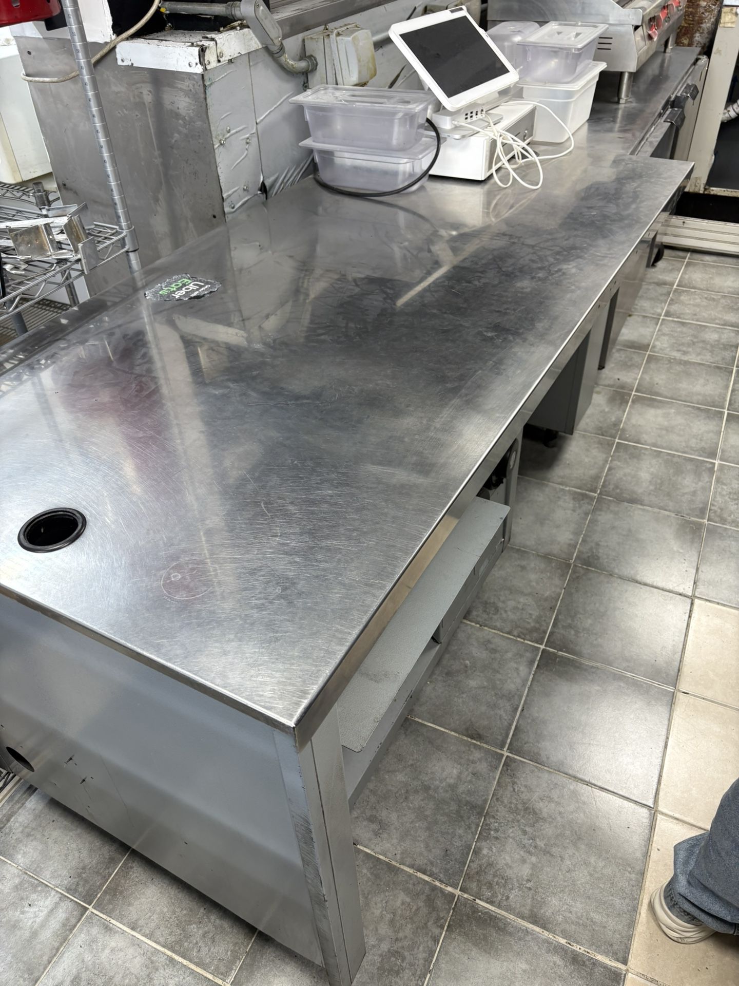 Stainless steel table