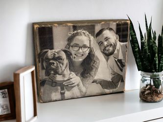 ✨ Freestanding Photo On Wood• Your Photo ✨