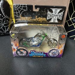 Vintage Diecast West Coast Choppers Motorcycle New In Box 