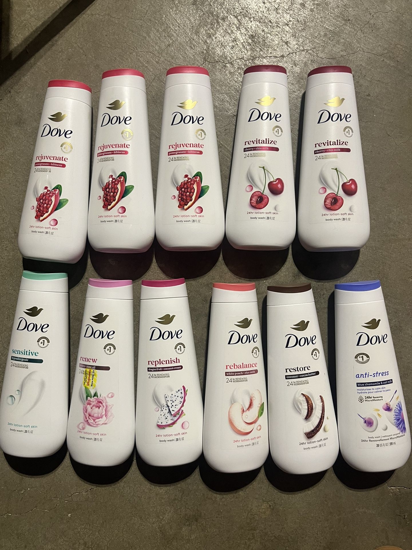 DOVE BODY-WASH $5 each 