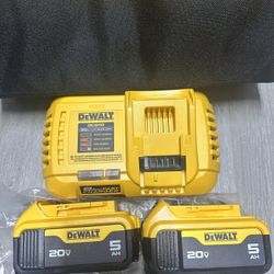 Dewalt 2 Baterías 5.0 Con Cárgador Rapido (precio Firme) ❌no Ofrecer Ofertas ❌no Low Offer ❌firm Price 