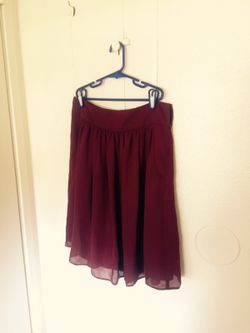 Maroon skirt