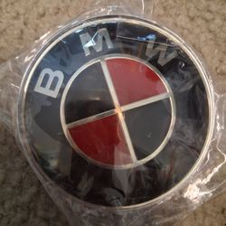 BMW Red& Black Emblem Brand New 