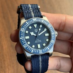 Watchdives EXD-40 Titanium Pro Diver 200m Watch with NATO Strap